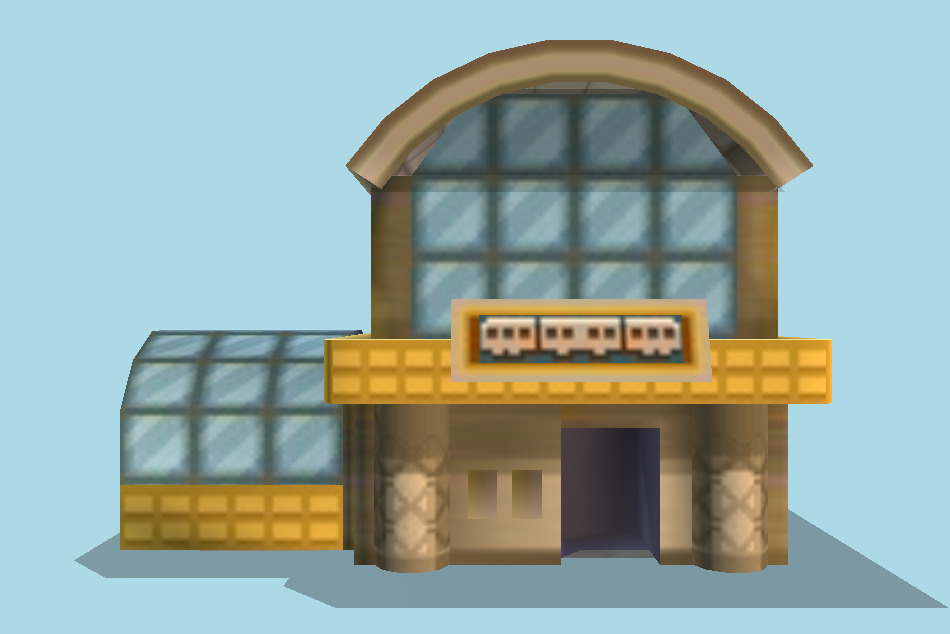 Pokémon HeartGold / SoulSilver Saffron City Station 3d model